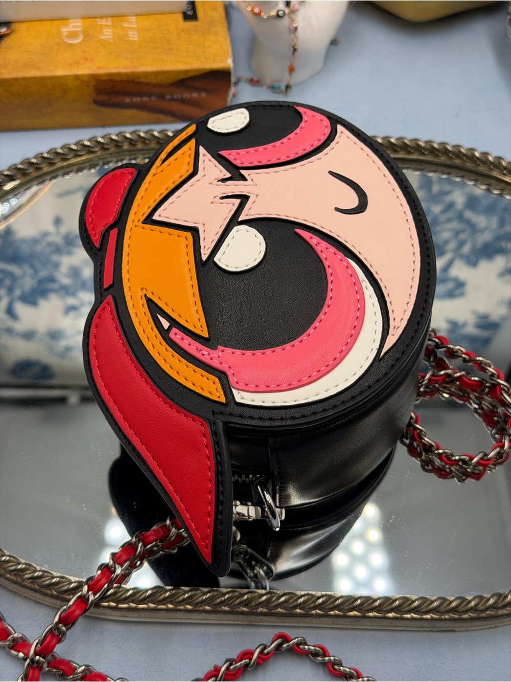 🆕 JELLY BUNNY 🧿 NWOT x POWERPUFF GIRLS Blossom Crossbody Bag, Red & Black - Picture 13 of 14